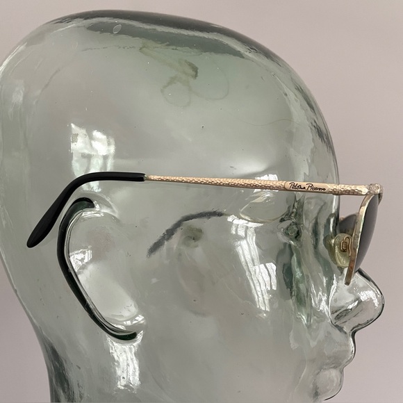 Vintage Paloma Picasso Light Gold Oval Cat Eye Sunglasses - made in Germany - Picture 7 of 13